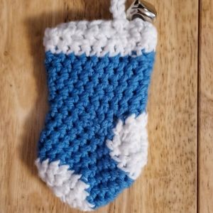 Deep Blue Sock Christmas Ornament